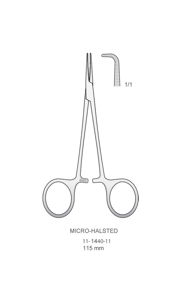 Hemostatic Forceps , MICRO-HALSTED