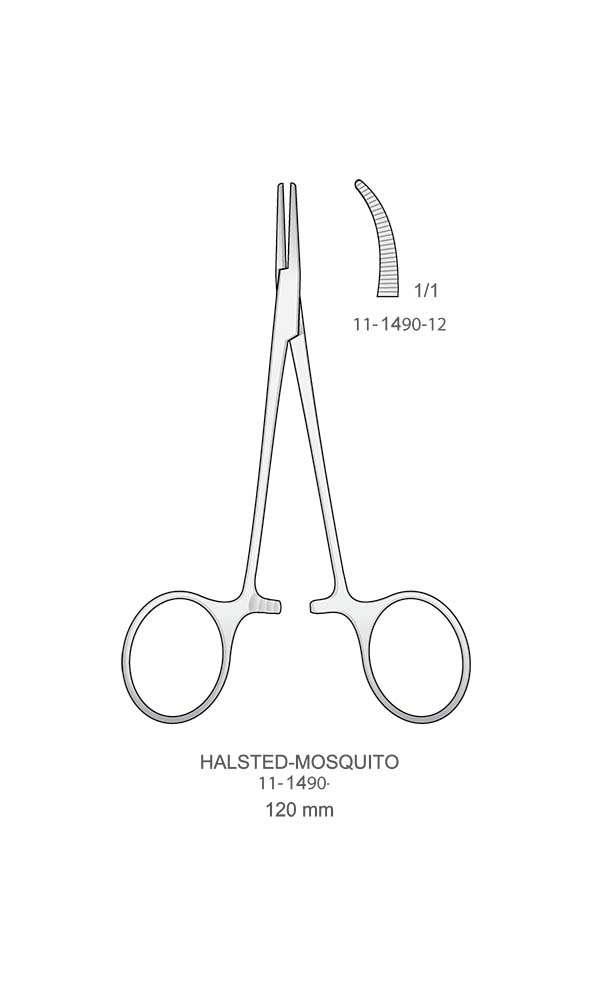 Hemostatic Forceps , HALSTED-MOSQUITO