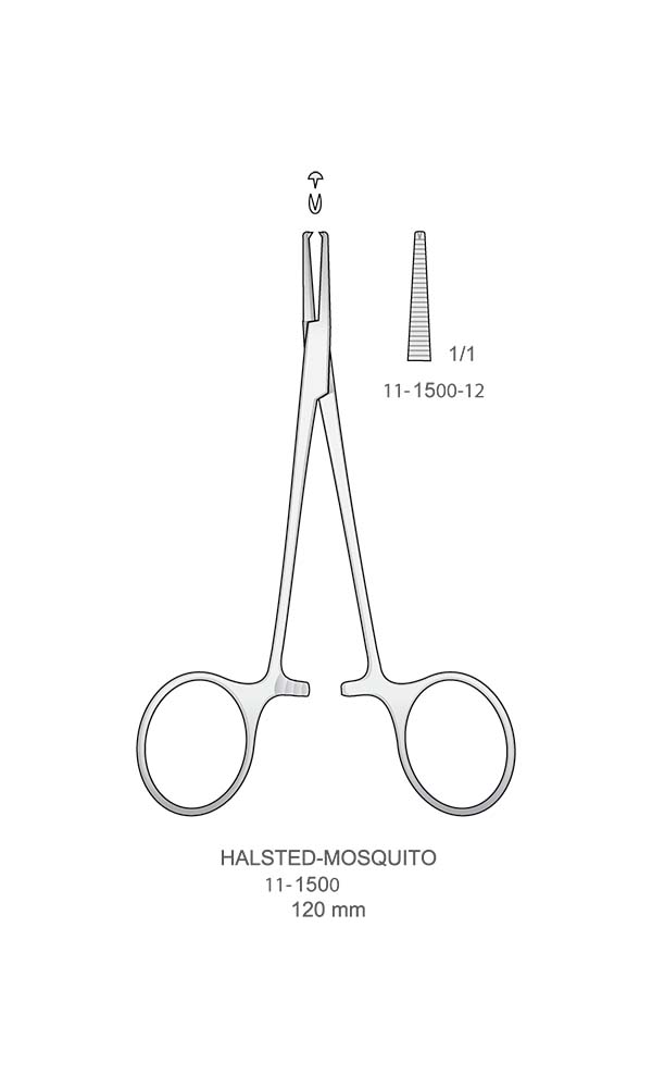 Hemostatic Forceps , HALSTED-MOSQUITO