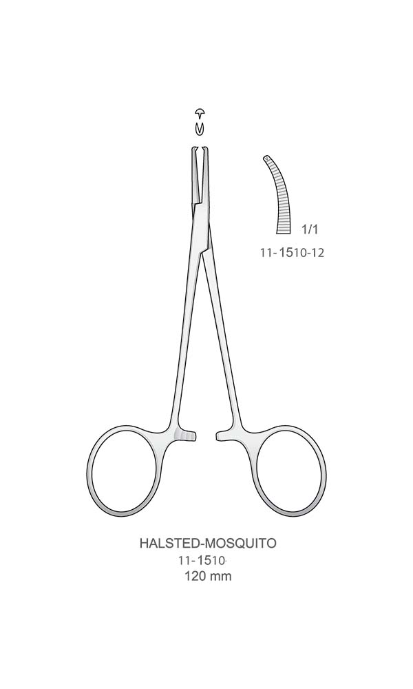 Hemostatic Forceps , HALSTED-MOSQUITO