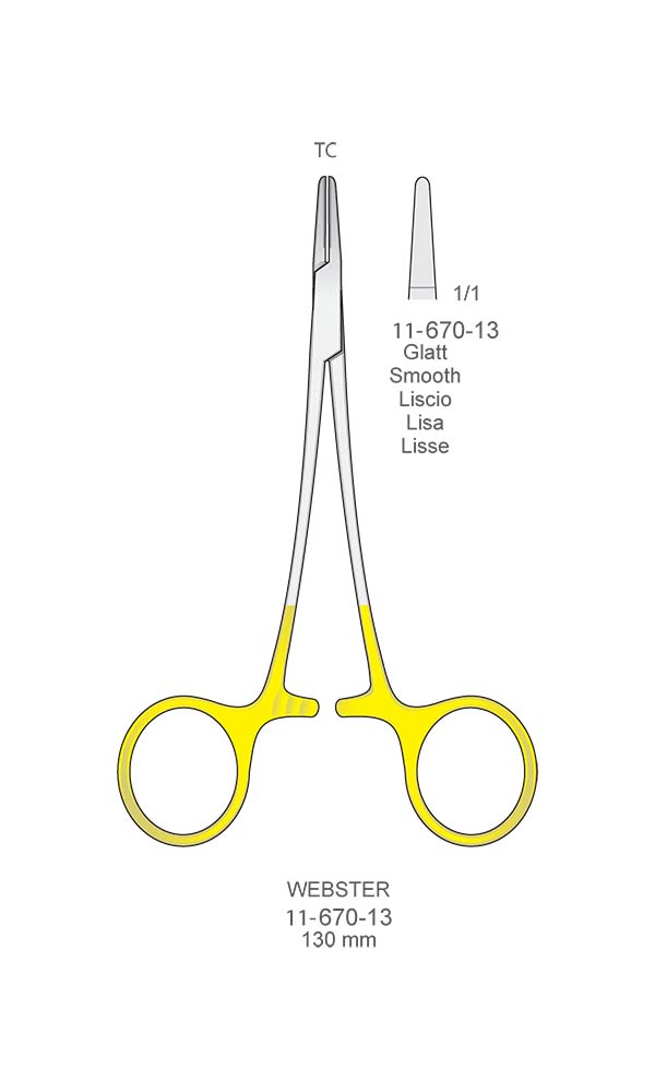 Needle Holders , WEBSTER , Smooth