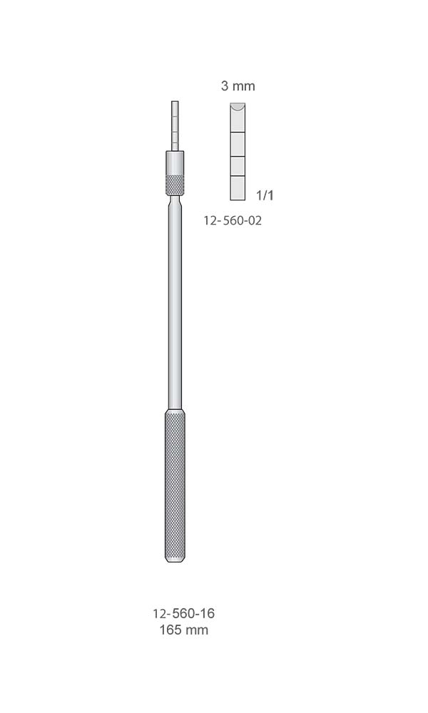 Osteotomes , Osteotomes concave with Stop