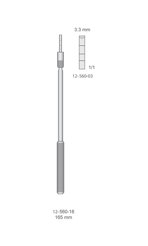 Osteotomes , Osteotomes concave with Stop