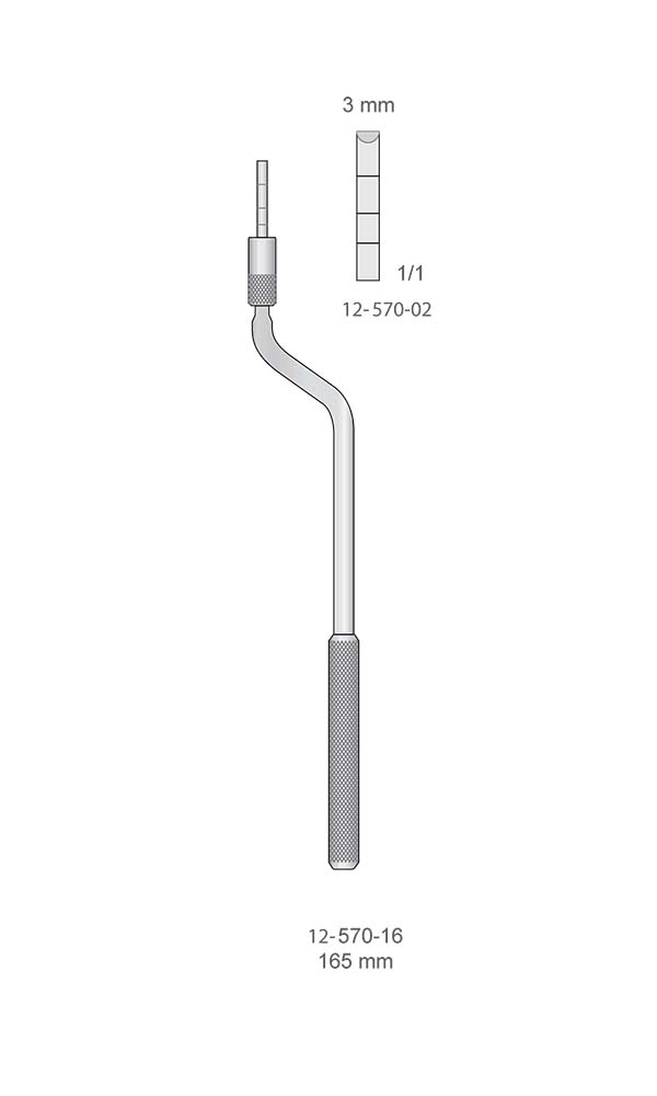 Osteotomes , Osteotomes concave with Stop