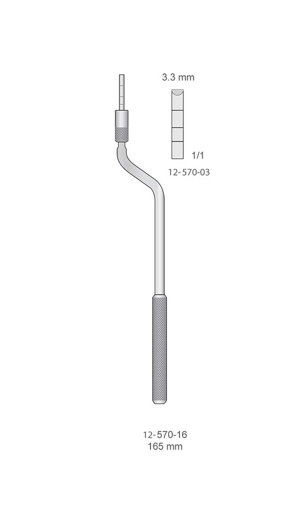 Osteotomes , Osteotomes concave with Stop