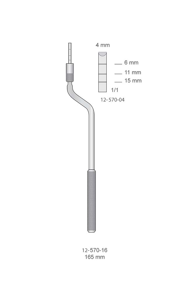 Osteotomes , Osteotomes concave with Stop