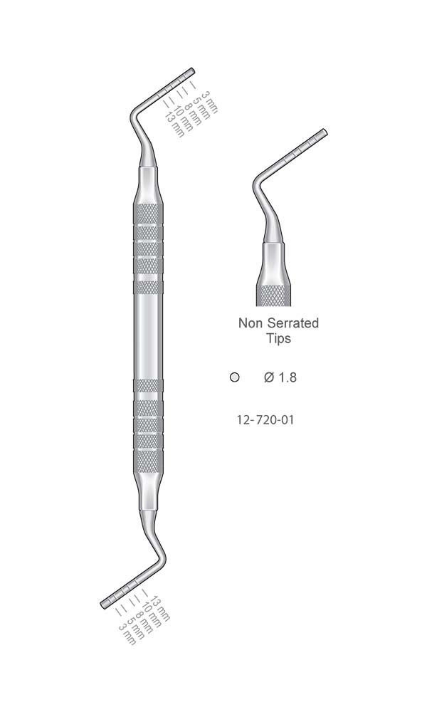 Bone Grafting Packers , Non Serrated Tips