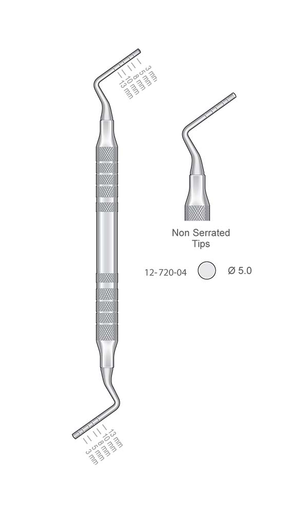 Bone Grafting Packers , Non Serrated Tips