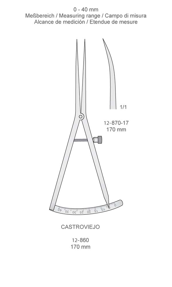 Measuring instruments , CASTROVIEJO