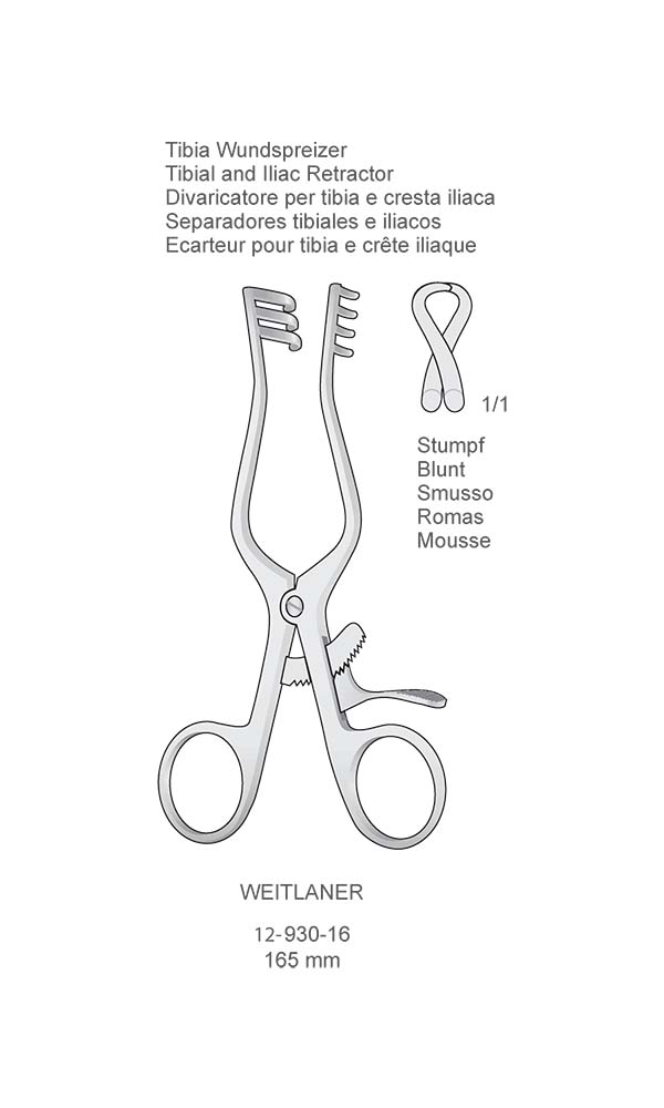 Retractors - Bone Holding Forceps , WEITLANER