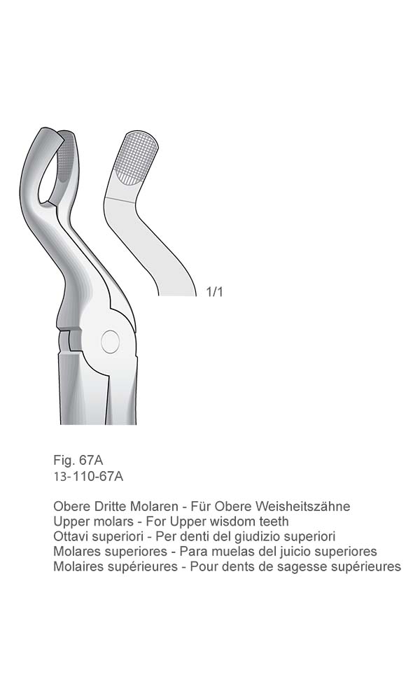 Extracting Forceps, English Pattern , Fig. 67A