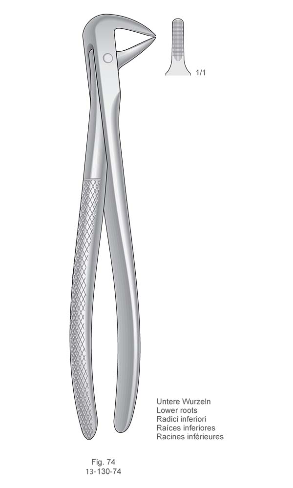 Extracting Forceps, English Pattern , Fig. 74