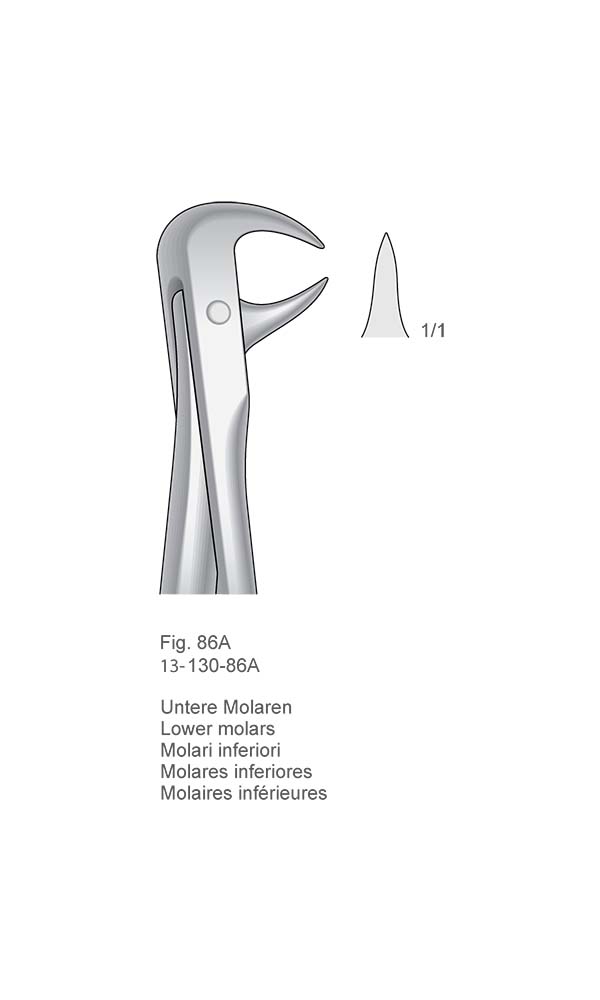 Extracting Forceps, English Pattern , Fig. 86A