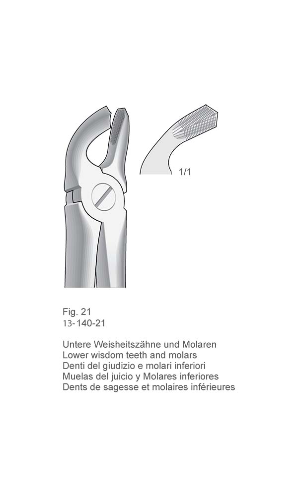 Extracting Forceps, English Pattern , Fig. 21