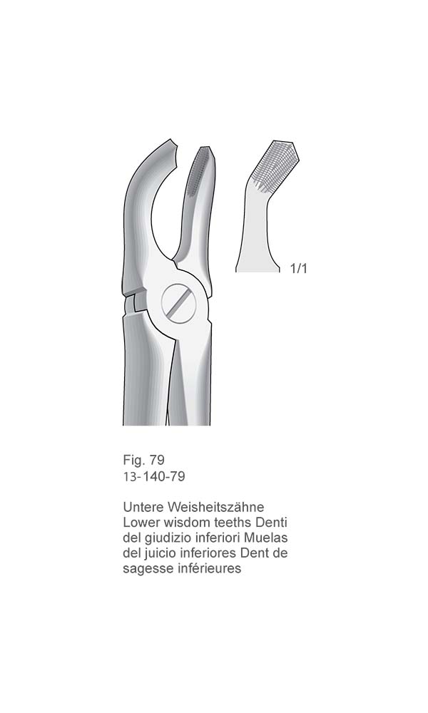 Extracting Forceps, English Pattern , Fig. 79