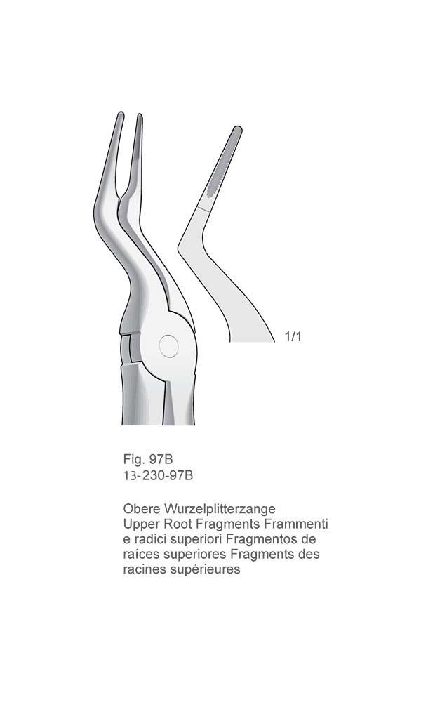 Extracting Forceps, Anatomical Handle , Fig. 98B