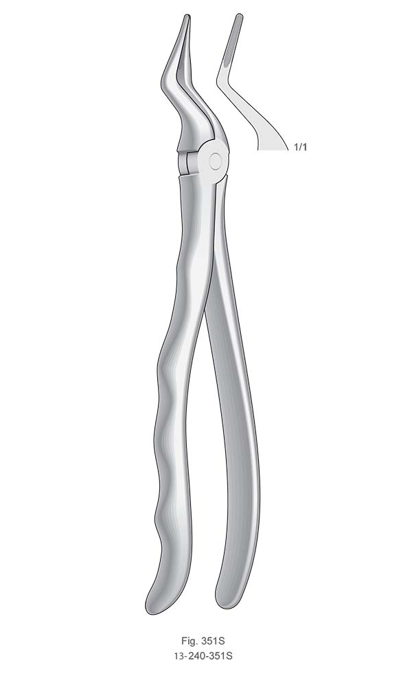 Extracting Forceps, Anatomical Handle , Fig. 351S