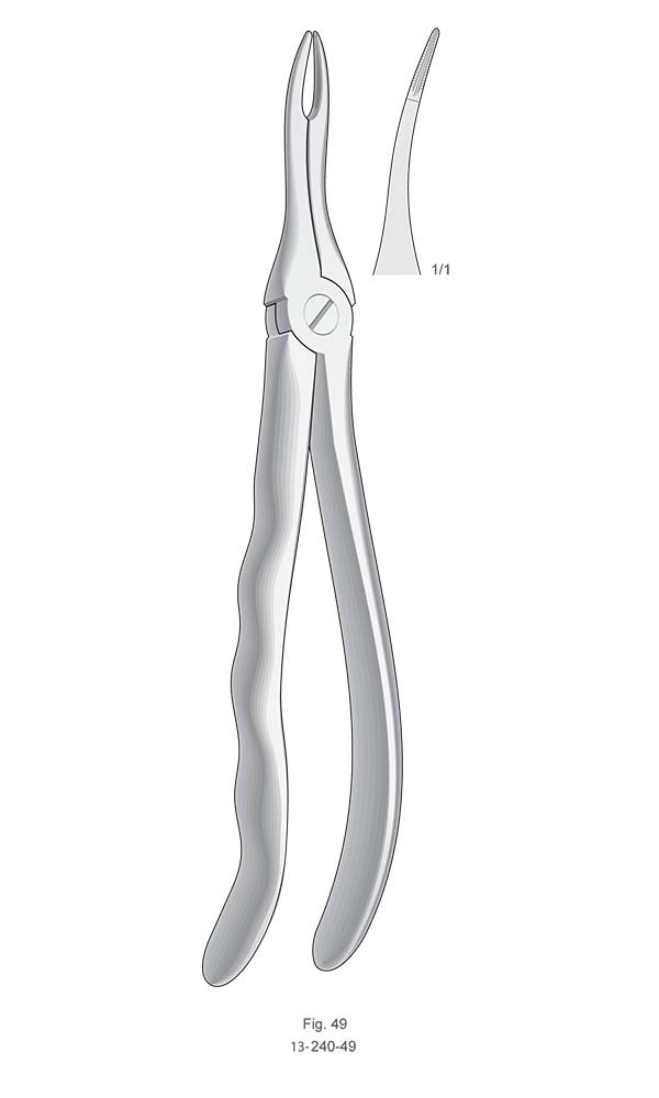 Extracting Forceps, Anatomical Handle , Fig. 49