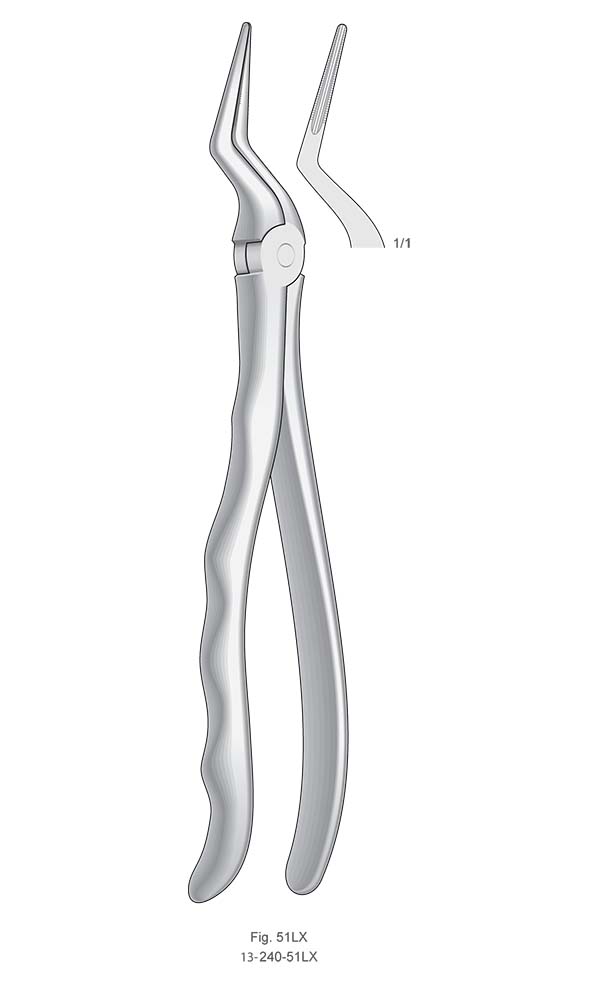 Extracting Forceps, Anatomical Handle , Fig. 51LX