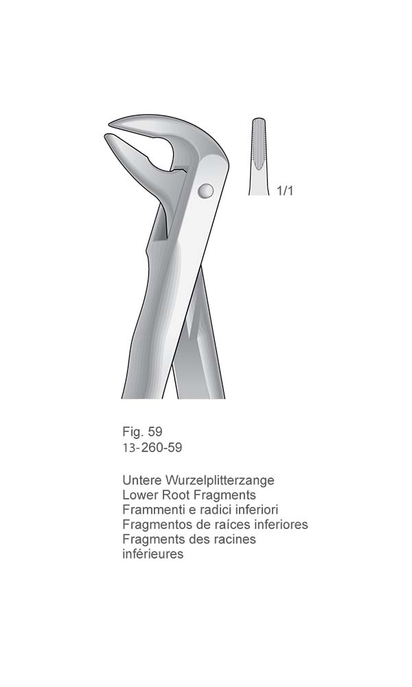 Extracting Forceps, Anatomical Handle , Fig. 59