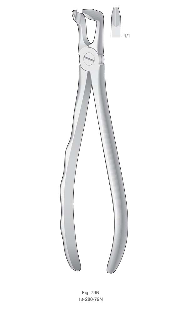 Extracting Forceps, Anatomical Handle , Fig. 79N