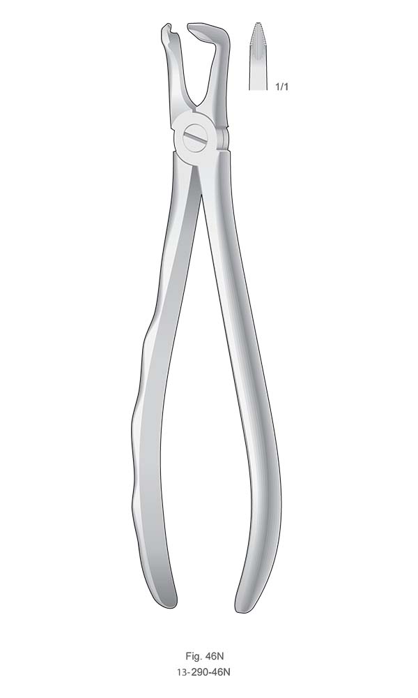 Extracting Forceps, Anatomical Handle , Fig. 46N