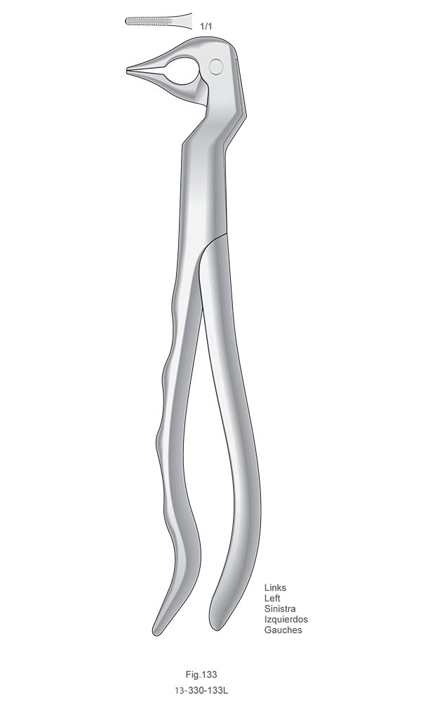 Extracting Forceps, Anatomical Handle , Fig.133