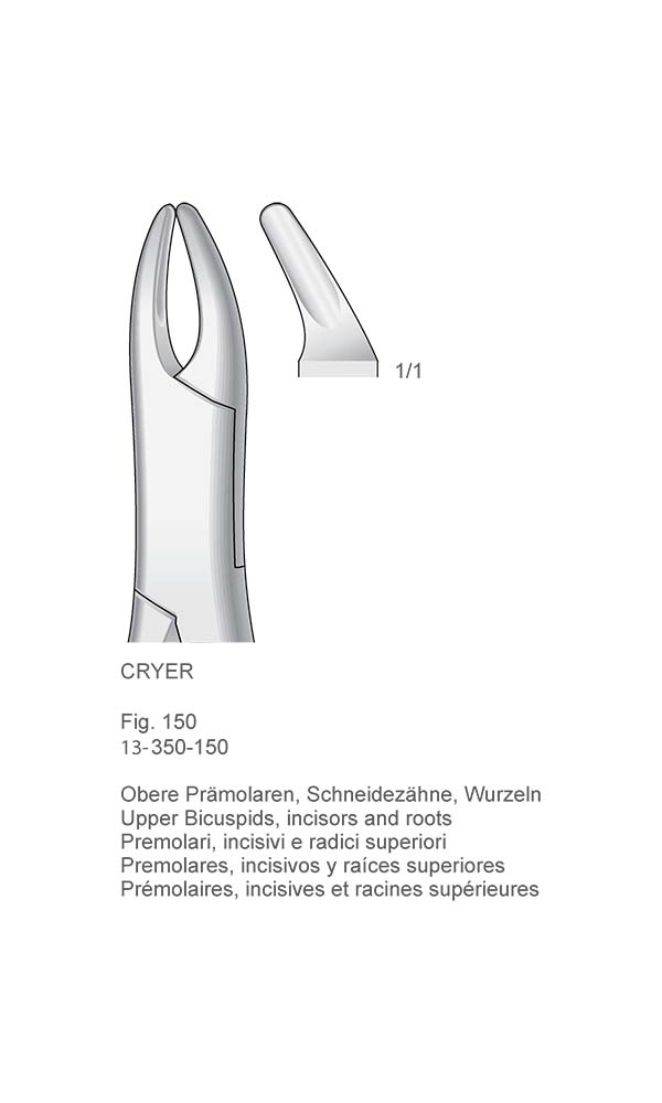 Extracting Forceps, American Pattern , CRYER , Fig. 150