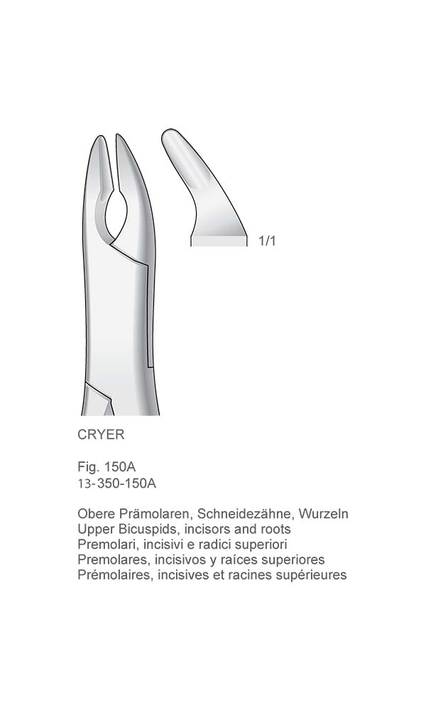 Extracting Forceps, American Pattern , CRYER , Fig. 150A