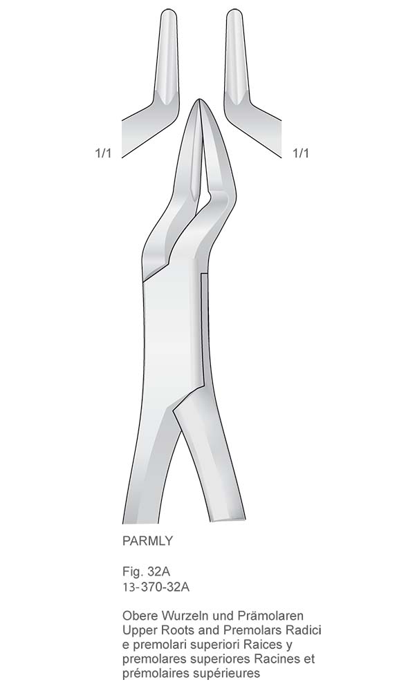 Extracting Forceps, American Pattern , PARMLY , Fig. 32A