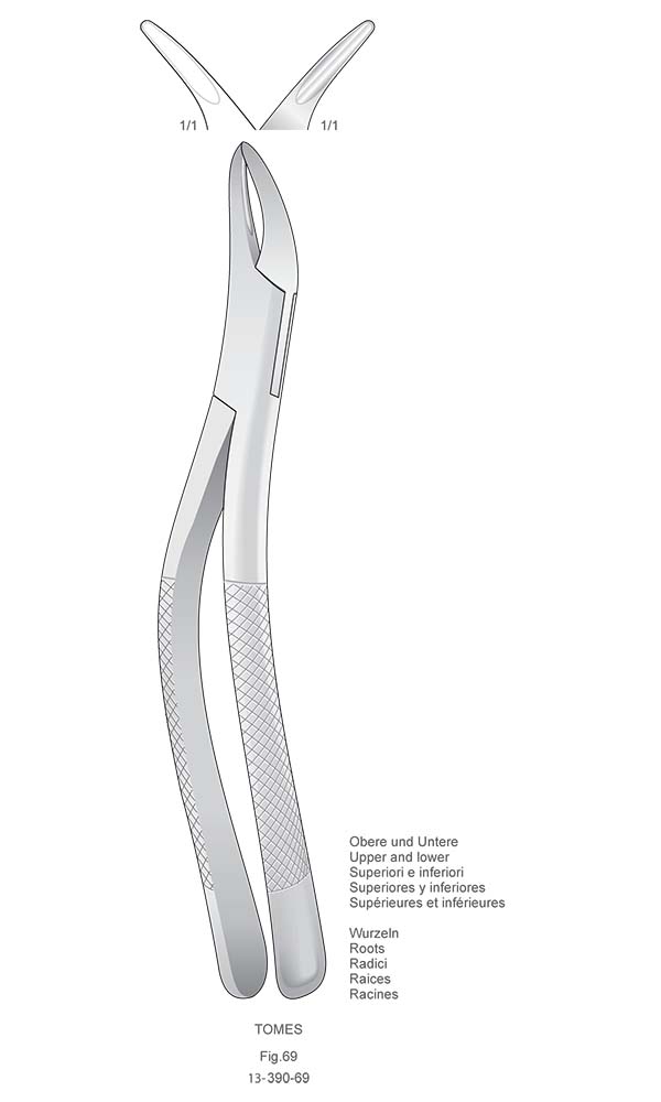 Extracting Forceps, American Pattern , TOMES , Fig.69