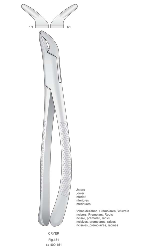 Extracting Forceps, American Pattern , CRYER , Fig.151