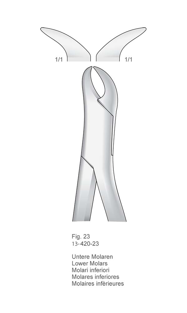 Extracting Forceps, American Pattern , Fig. 23