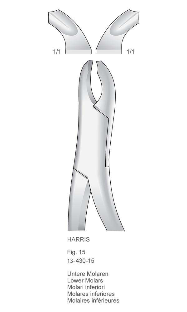 Extracting Forceps, American Pattern , HARRIS , Fig. 15