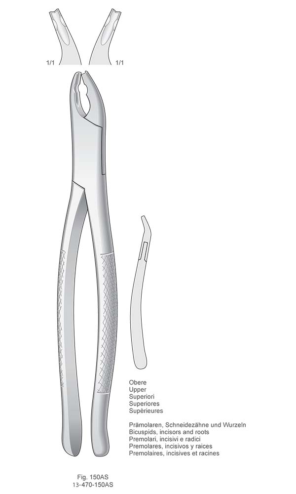 Extracting Forceps, American Pattern , Fig. 150AS