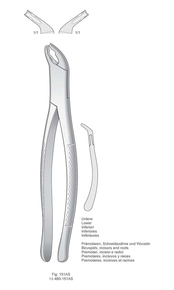 Extracting Forceps, American Pattern , Fig. 151AS