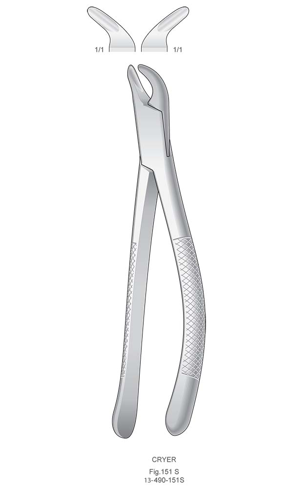 Extracting Forceps, American Pattern , For children , CRYER