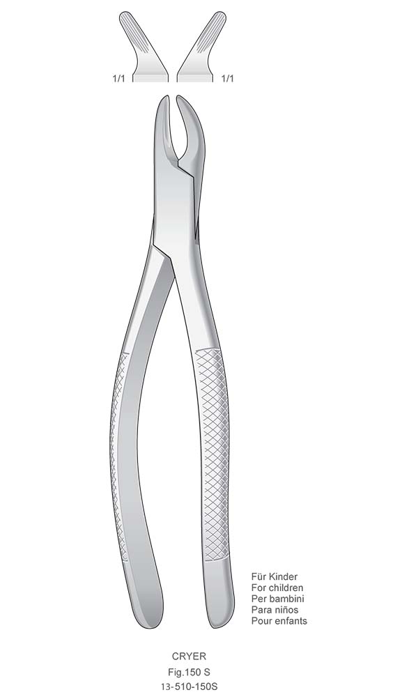 Extracting Forceps, American Pattern , CRYER , For children