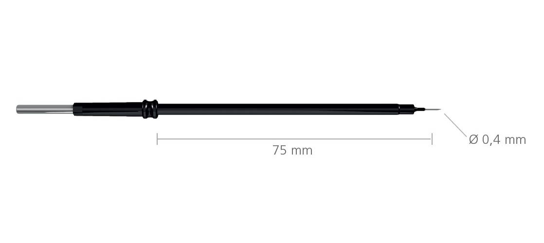 Microdissection needle electrode CERES, tungsten