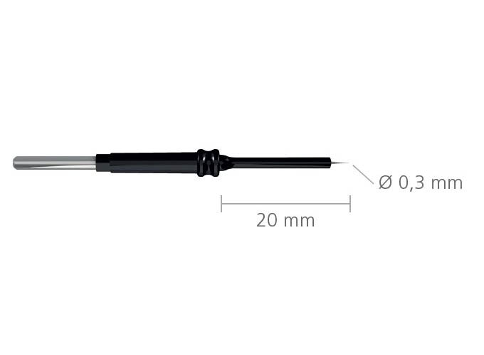 Needle electrode angular tungston