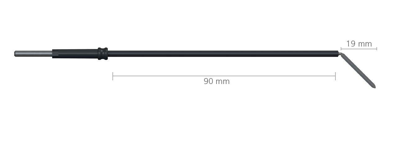 Lancet long electrode angular