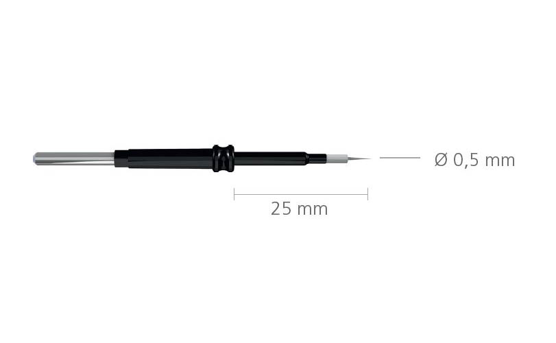 Tungsten electrode with teflon insulation