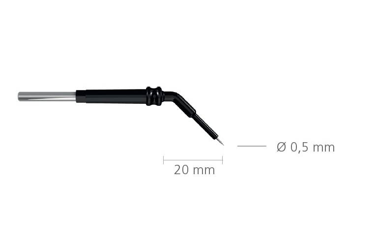 Tungsten electrode angular