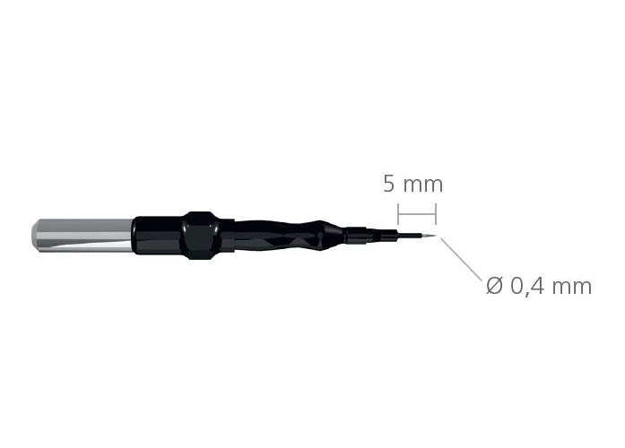 Microdissection needle electrode CERES, tungsten