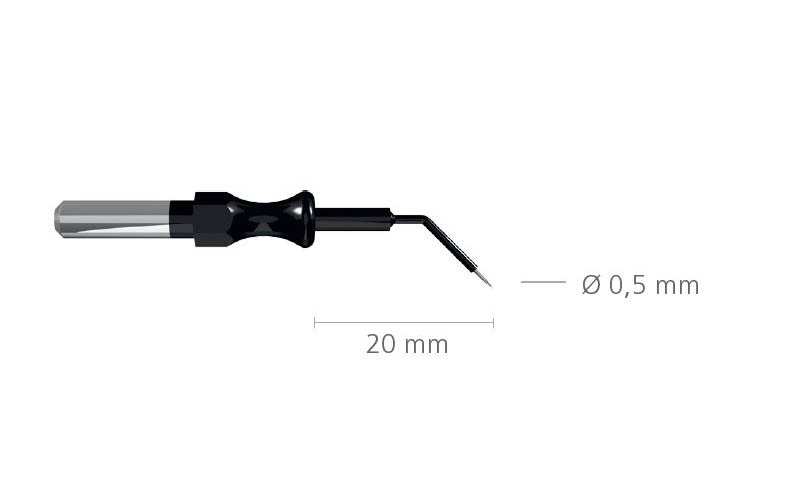 Tungsten electrode angular