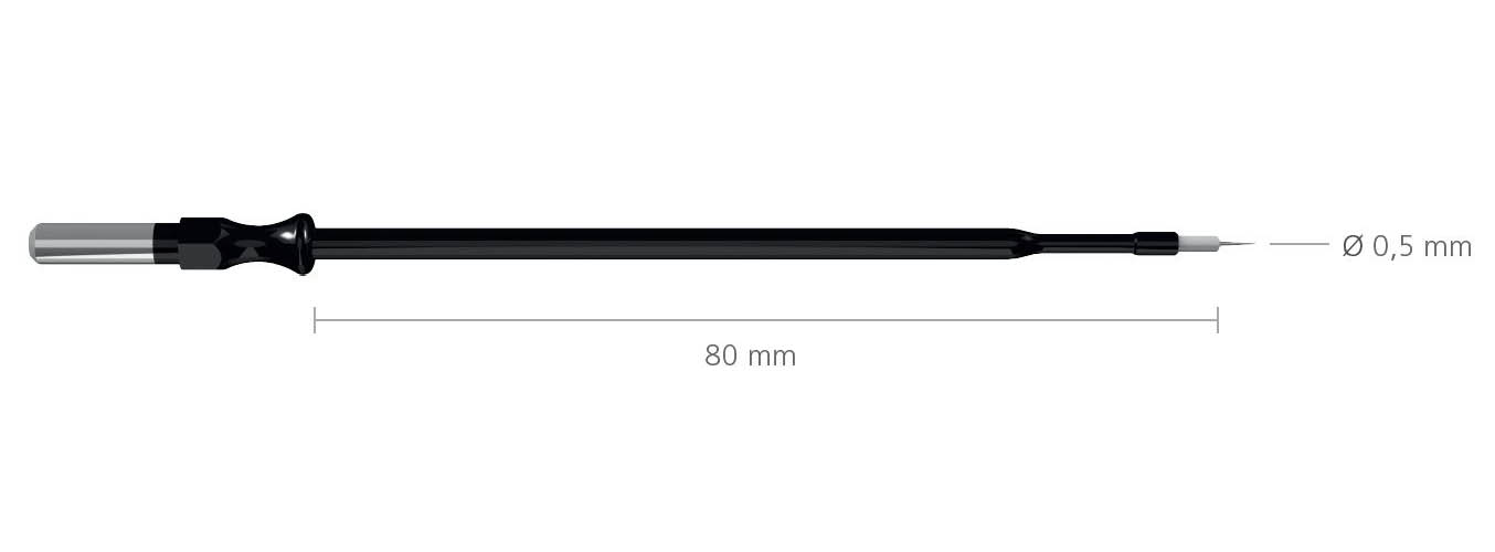 Tungsten long electrode, with teflon insulation